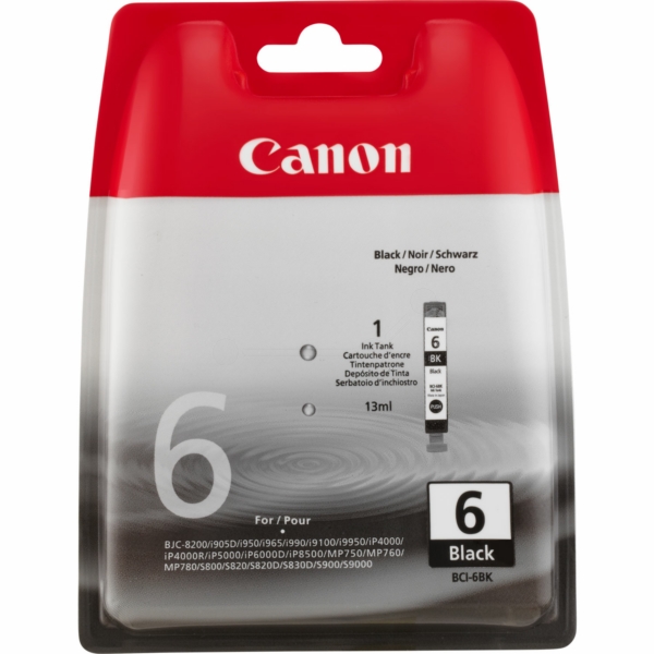 Canon 4705 A 002 BCI-6 BK Tinte Black
