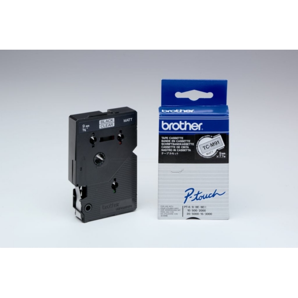 Brother TCM-91 P-Touch Farbband Black + Transparent