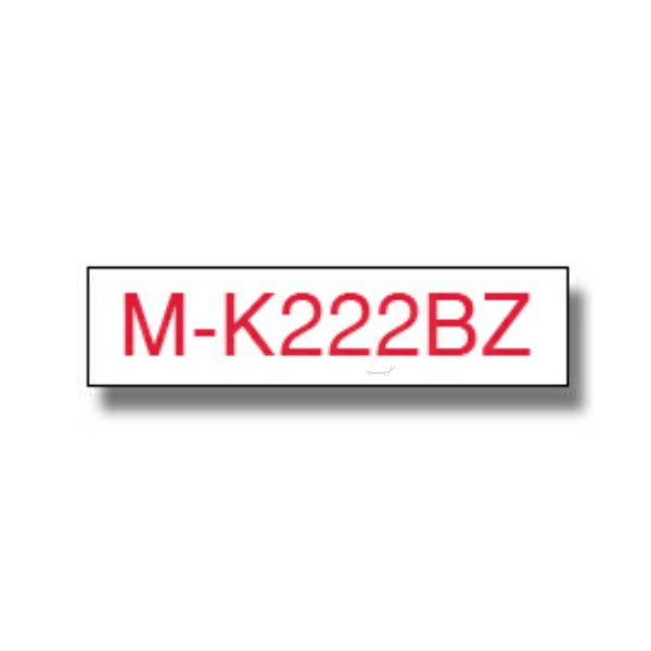 Brother MK-222BZ P-Touch Farbband White + Red
