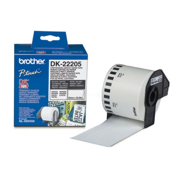 Brother DK-22205 P-Touch Etiketten White