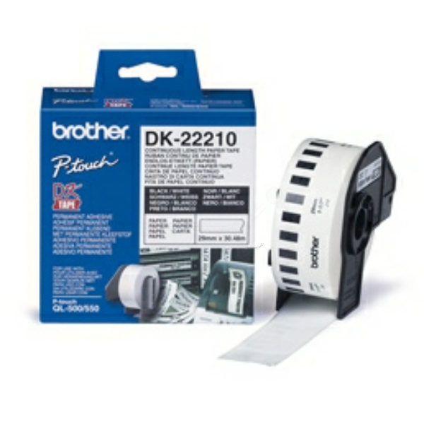 Brother DK-22210 P-Touch Etiketten White