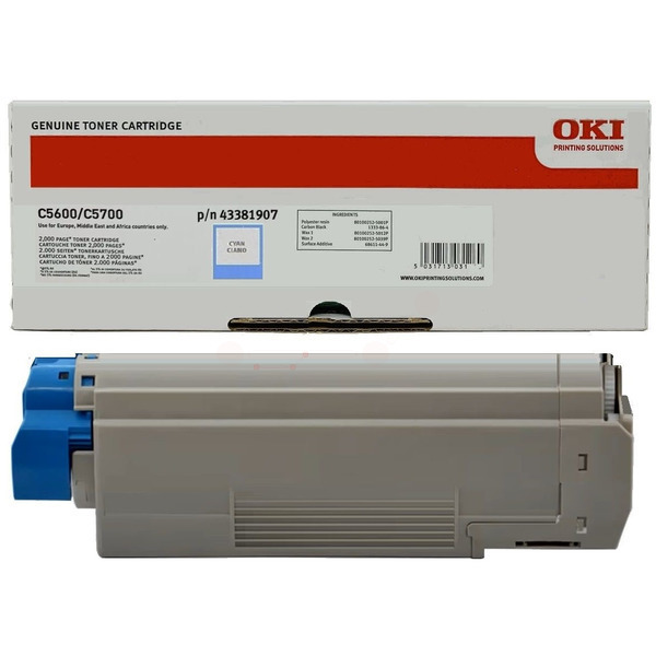 OKI 43381907 Toner Cyan