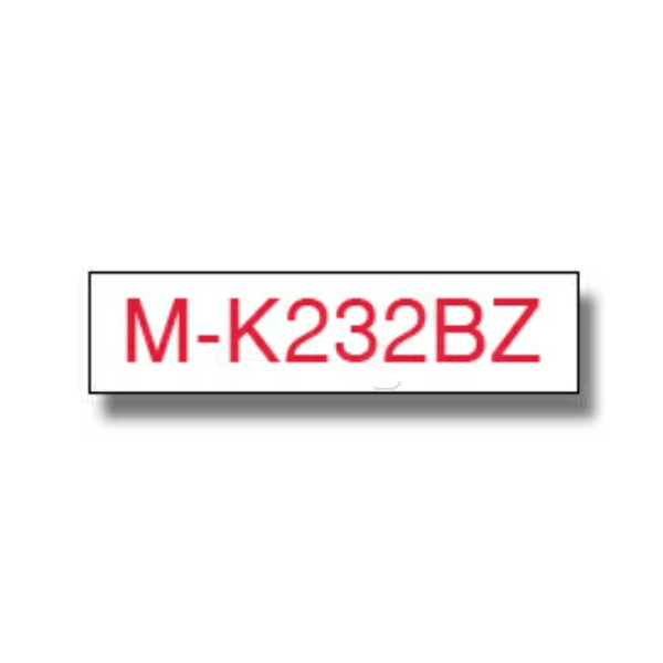 Brother MK-232BZ P-Touch Farbband White + Red