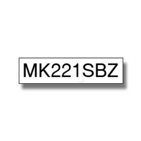 Brother MK-221SBZ P-Touch Farbband Black + White