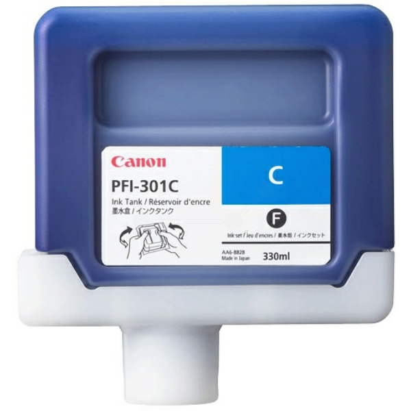 Canon 1487 B 001 PFI-301 C Tinte Cyan