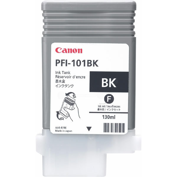 Canon 0883 B 001 PFI-101 BK Tinte Black