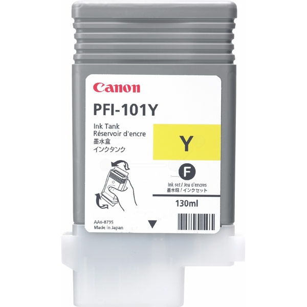 Canon 0886 B 001 PFI-101 Y Tinte Yellow