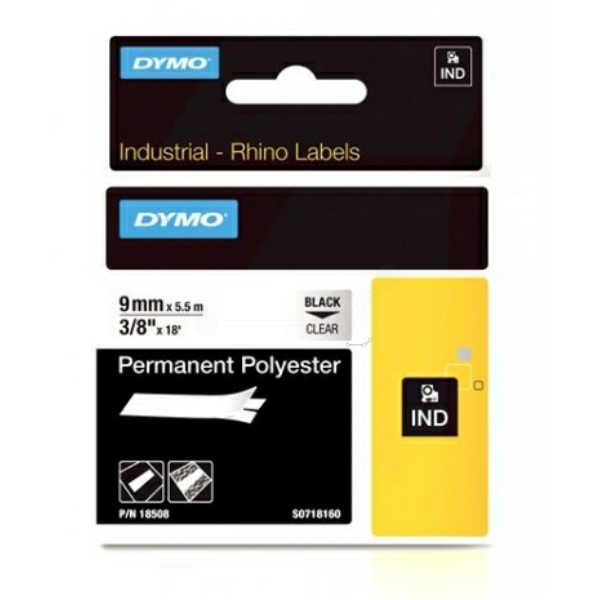 Dymo 18508 S0718160 Farbband Black + Transparent
