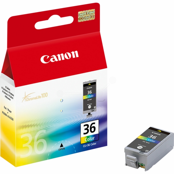 Canon 1511 B 001 CLI-36 Tinte Color