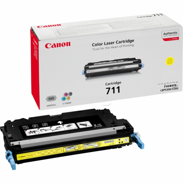 Canon 1657 B 002 711Y Toner Yellow