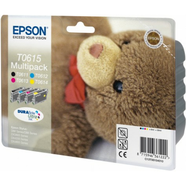 Epson C 13 T 06154010 T0615 Tinte CMYK VE 4