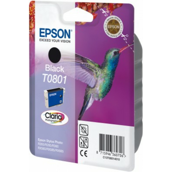 Epson C 13 T 08014011 T0801 Tinte Black