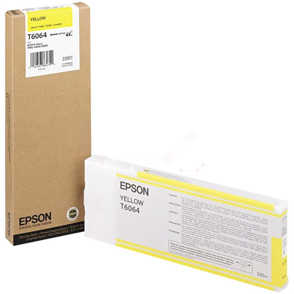 Epson C 13 T 606400 T6064 Tinte Yellow