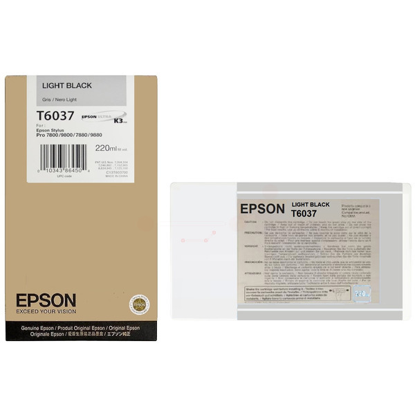 Epson C 13 T 603700 T6037 Tinte Black