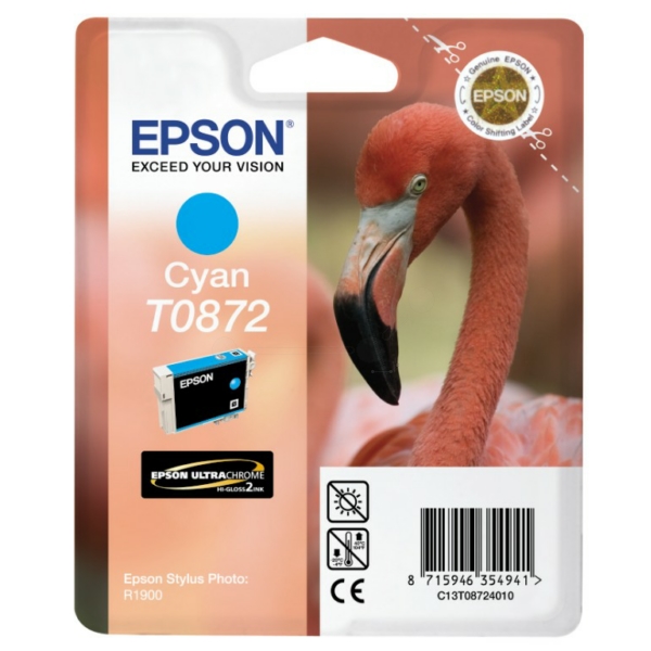 Epson C 13 T 08724010 T0872 Tinte Cyan