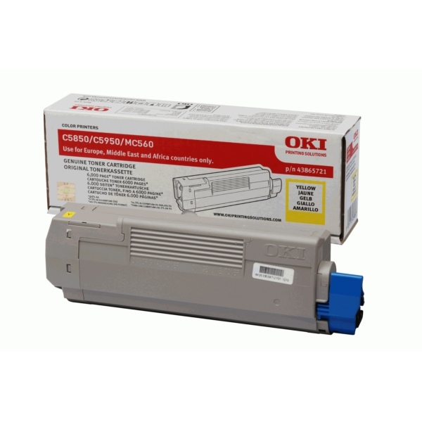 OKI 43865721 Toner Yellow