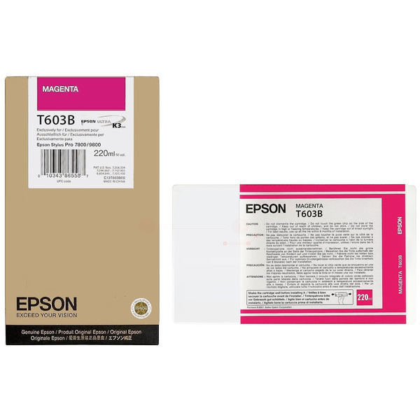 Epson C 13 T 603B00 T603B Tinte Magenta