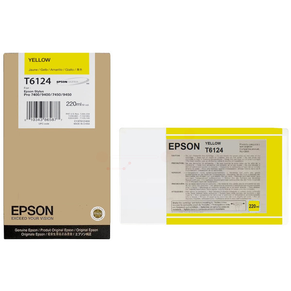 Epson C 13 T 612400 T6124 Tinte Yellow