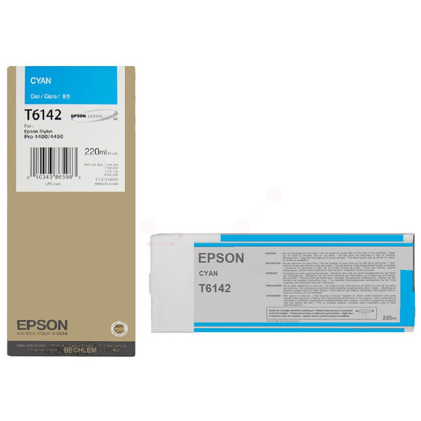 Epson C 13 T 614200 T6142 Tinte Cyan
