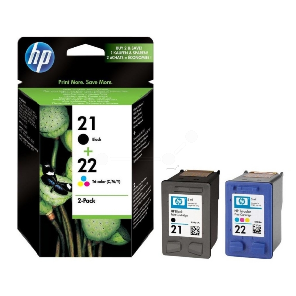 HP SD 367 AE 21+22 Tinte Black + Color VE 2