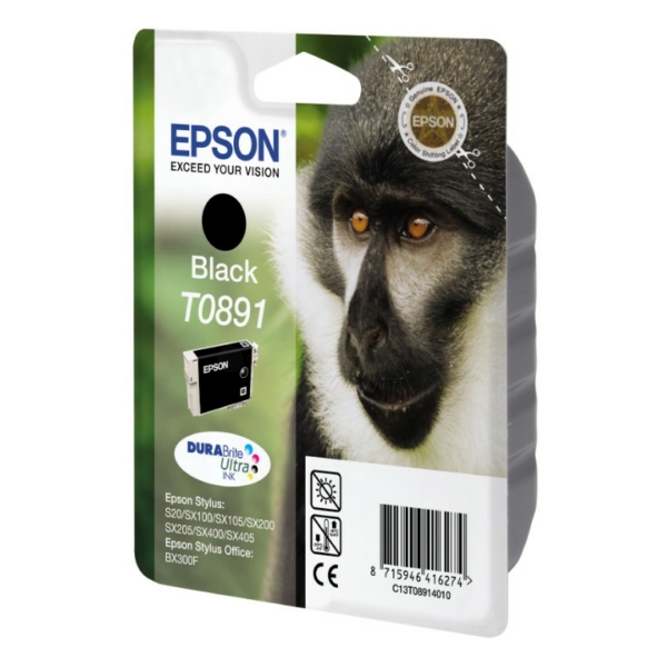 Epson C 13 T 08914011 T0891 Tinte Black