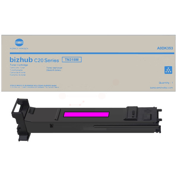 Konica Minolta A0DK353 TN-318 M Toner Magenta