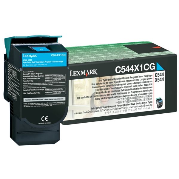 Lexmark C544X1CG Toner Cyan