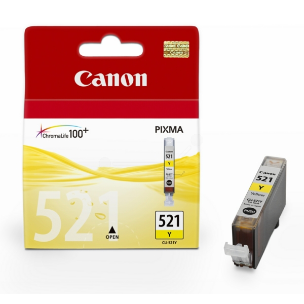 Canon 2936 B 001 CLI-521 Y Tinte Yellow