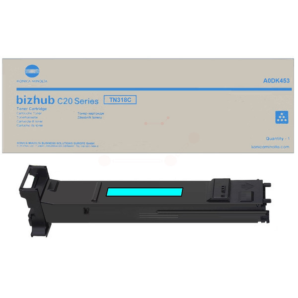 Konica Minolta A0DK453 TN-318 C Toner Cyan