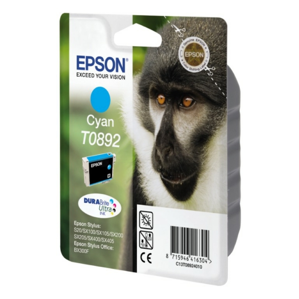 Epson C 13 T 08924011 T0892 Tinte Cyan