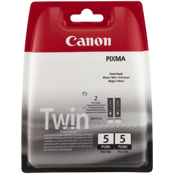 Canon 0628 B 025 PGI-5 BK Tinte Black VE 2