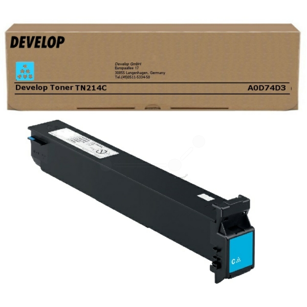 Develop A0D74D3 TN-214 C Toner Cyan