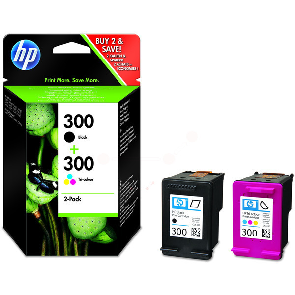 HP CN 637 EE 300 Tinte Black + Color VE 2