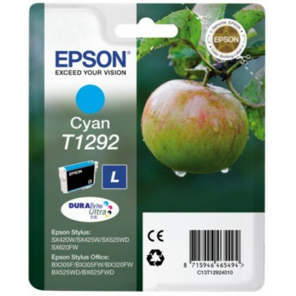 Epson C 13 T 12924010 T1292 Tinte Cyan