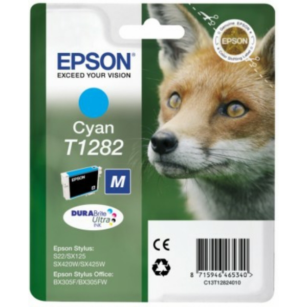 Epson C 13 T 12824011 T1282 Tinte Cyan