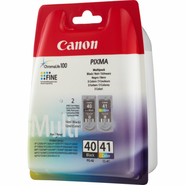 Canon 0615 B 036 PG-40+CL-41 Tinte Black + Color VE 2