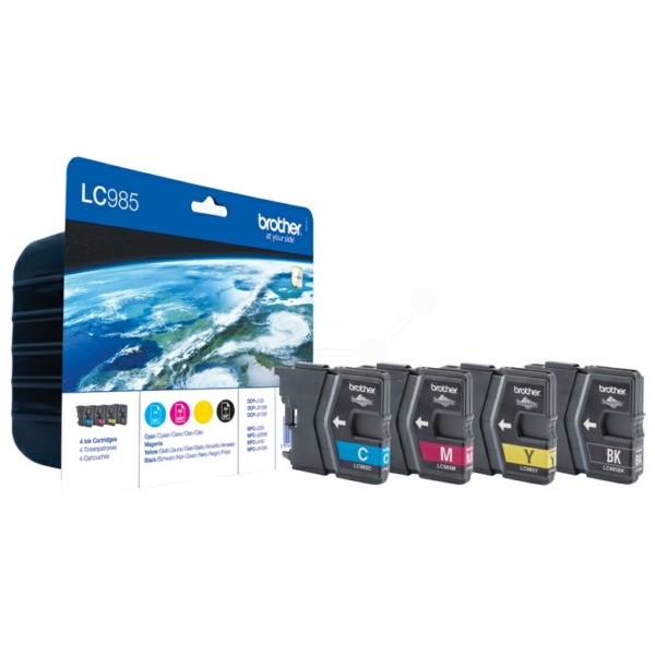 Brother LC-985 VAL BP Tinte CMYK VE 4