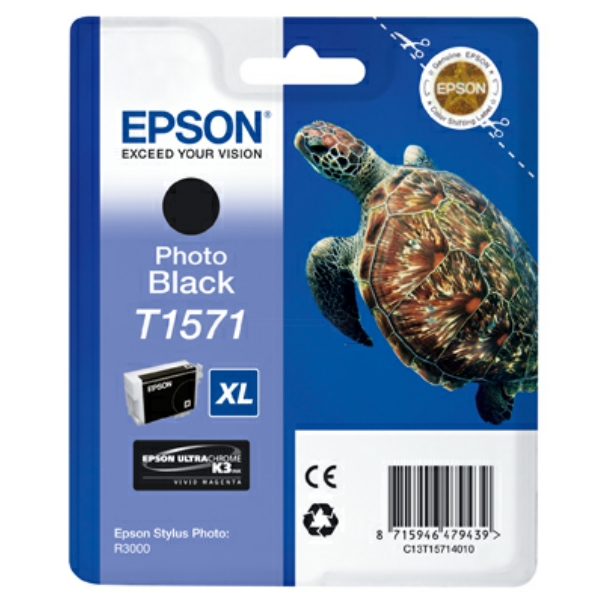 Epson C 13 T 15714010 T1571 Tinte Photo Black