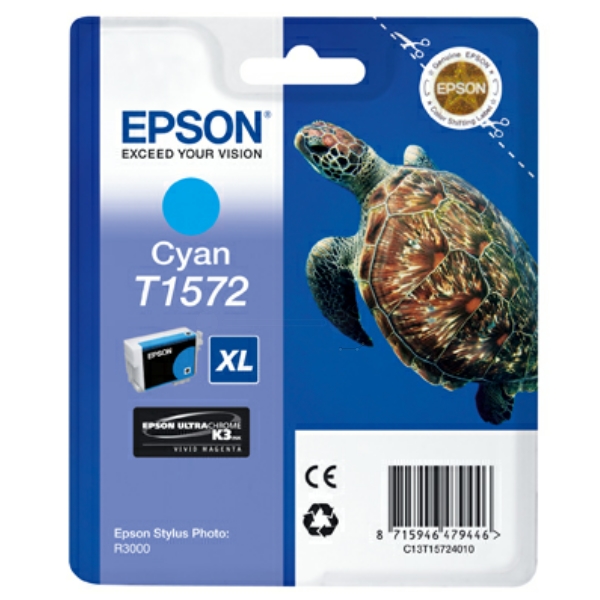 Epson C 13 T 15724010 T1572 Tinte Cyan