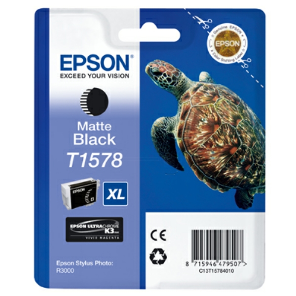 Epson C 13 T 15784010 T1578 Tinte Matte Black