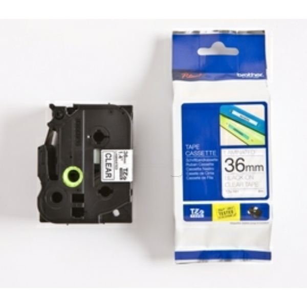 Brother TZE-161 P-Touch Farbband Black + Transparent