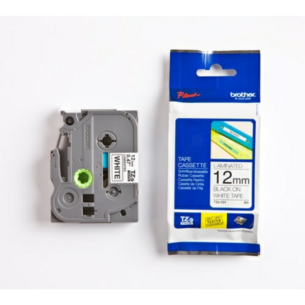Brother TZE-231 P-Touch Farbband Black + White