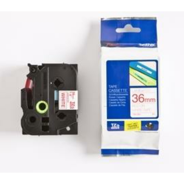 Brother TZE-262 P-Touch Farbband White + Red