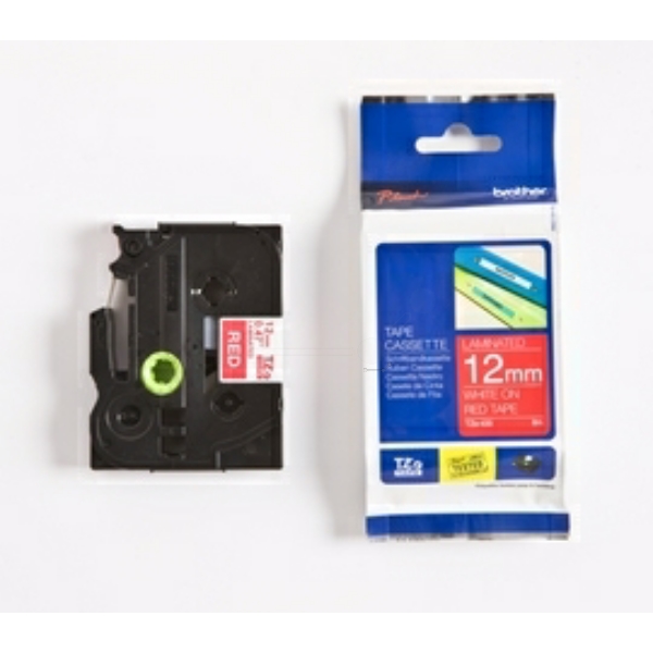 Brother TZE-435 P-Touch Farbband White + Red