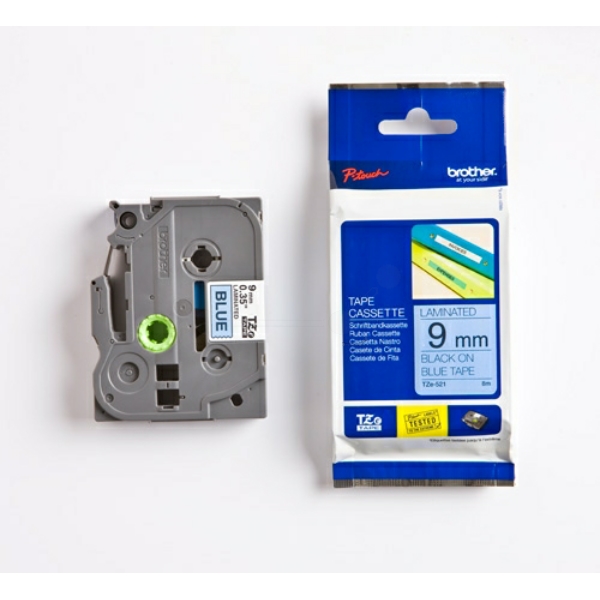 Brother TZE-521 P-Touch Farbband Black + Blue