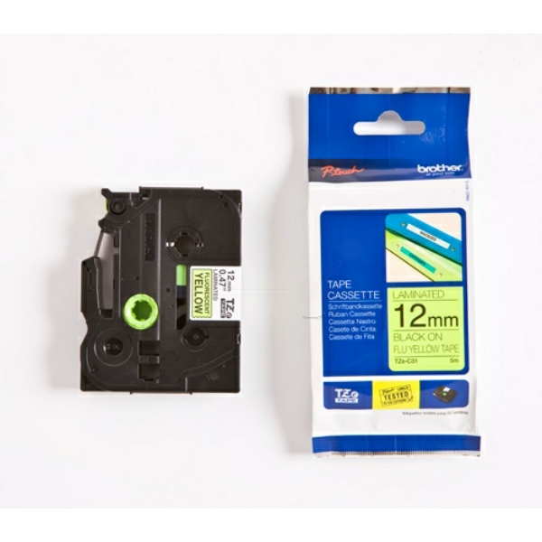 Brother TZE-C31 P-Touch Farbband Black + Yellow