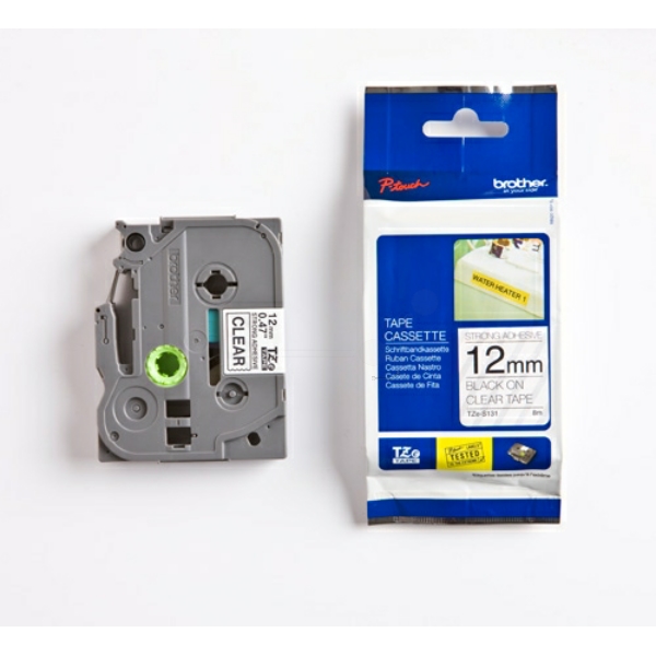 Brother TZE-S131 P-Touch Farbband Black + Transparent