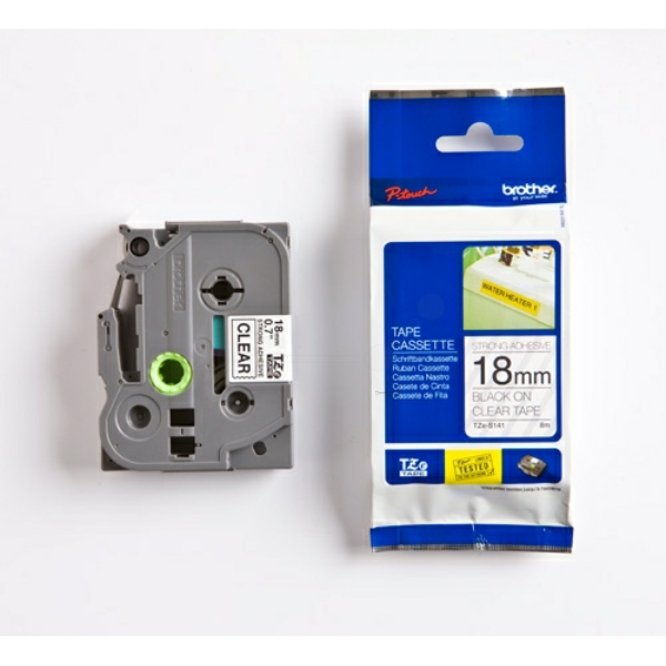 Brother TZE-S141 P-Touch Farbband Black + Transparent