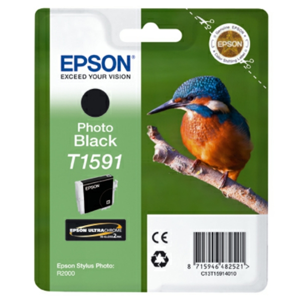 Epson C 13 T 15914010 T1591 Tinte Photo Black