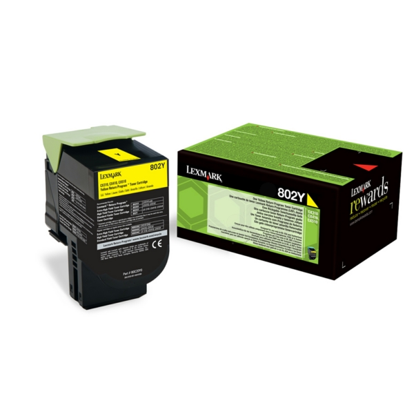 Lexmark 80C20Y0 802Y Toner Yellow